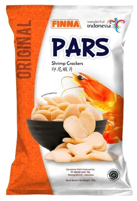 Immagine prodotto di Finna Shrimp Crackers 70g – Crackers croccanti ai gamberetti, ideali come snack