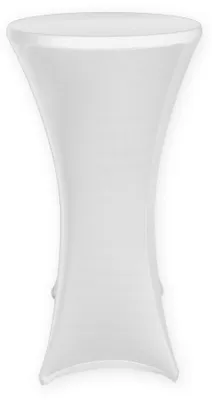 Produktbild von Bistrotisch Husse Stretch Stehtischhusse weiß für Stehtisch Ø 60-65 Tisch