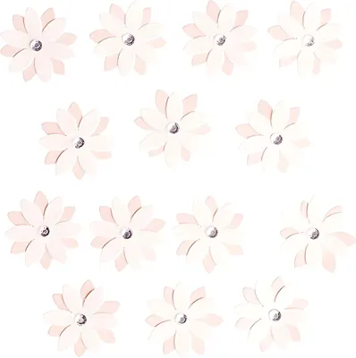 Produktbild von Sticker Einzelblüten weiß/rosé