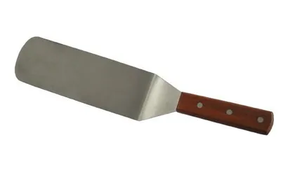 Produktbild von Pfannenwender Bratenwender Bratschaufel Holzgriff Edelstahl fexible Klinge 36cm