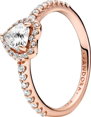 Produktbild von Pandora Ring 188421C02 Sparkling Heart Pandora Rose clear cubic zirconia 17-19mm 17