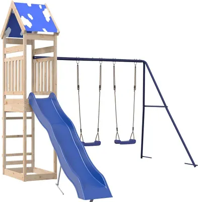 Produktbild von vidaXL Spielturm Massivholz Kiefer