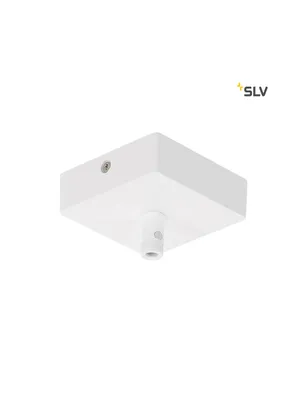 Produktbild von SLV 210061 Deckenrosette GLENOS mattweiss 8,5x8,5x2,7cm mit Zugentlastung