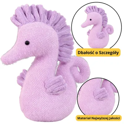 Produktbild von Lean Plüsch-Maskottchen Wasserpferd Lila 25Cm