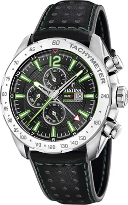 Obrázek produktu pro Festina chronograf Quartz hodinky F204403 kožený řemínek chronograf pánské stylové