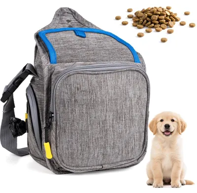 Produktbild von Leckerlitasche für Hunde, Futterbeutel für Hundetraining mit Reißverschluss, Ver