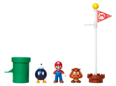 Produktbild von Nintendo 6,5 cm Acorn Plains Diorama Set - Fanartikel