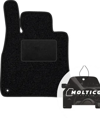 Produktbild von moto-MOLTICO Fahrer Fußmatte Auto Velours Fahrerseite Autoteppiche Schwarz Fahrermatte 1-teilig passend für Mercedes-Benz S-Klasse W222 2014-2020