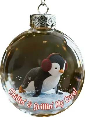 Produktbild von Festliche Tierornamente, Weihnachtsbaumschmuck, durchsichtige Kunststoff-Weihnachtskugeln für Zuhause, Partydekoration