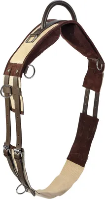 A horse training surcingle with a handle.