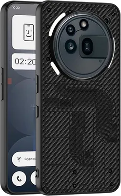 Produktbild von Für Nothing Phone 3a Pro GKK Skin Feel Design Kunstleder Schutz Hülle Carbon
