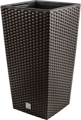 Produktbild von Blumentopf + Einsatz Blumenkübel Rattan RATO SQUARE DRTS170 Umbra
