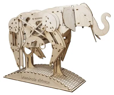 Mr. Playwood, 3D Holz Puzzle, Olifant/ Elephant, 10004, 50x27x35cm.