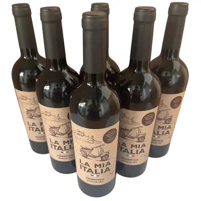 Produktbild von Conti Zecca, La Mia Italia Primitivo IGP Puglia 2025, 6 x 0,75l, halbtrocken