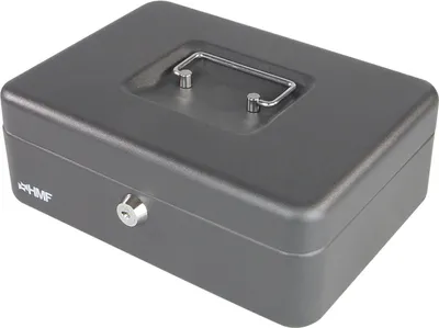 Produktbild von HMF 10125-02 Geldkassette mit herausnehmbaren Münzeinsatz, 25 x 18 x 9,5 cm, schwarz