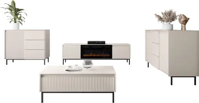 Produktbild von MIRJAN24 Wohnzimmer-Set Ozmi III, Wohnzimmer vom Hersteller (Farbe: Cashmere)
