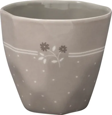 Produktbild von Greengate Elements Eileen Latte Cup grey 0,35l