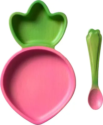 Produktbild von Oli & Carol Ramona The Radish Plate Set | Babybesteck