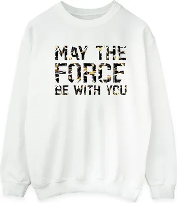 Produktbild von Star Wars - "May The Force" Sweatshirt für Herren BI46005 (XL) (Weiß)