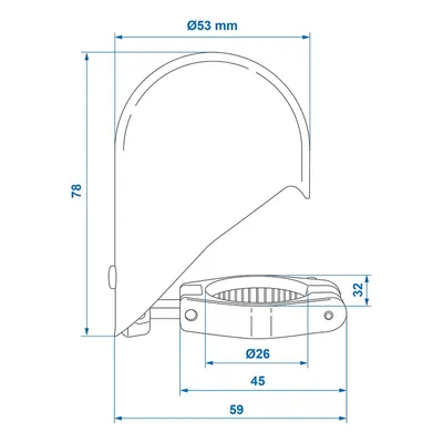 Produktbild von ProPlus klappbare Stahl-Anhängerkupplung 7 cm verchromt im Blister