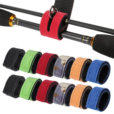 Image de Sangles pour cannes à pêche - Bandes adhésives pour cannes à pêche, accessoires de pêche - 12 pièces - 30 cm
