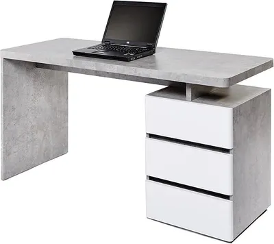 Imagen del producto de Escritorio Silecomplaza, con diseño de madera, color blanco, dimensiones: 140 x 55 x 75,5 cm