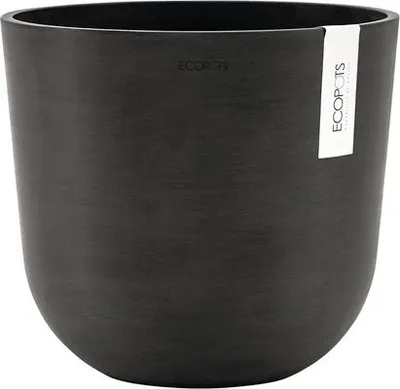 Obrázek produktu pro Výsadbový květináč Ecopots Oslo plastový Ø 25 cm V 21,8 cm tmavě šedý