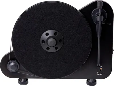 Obrázek produktu pro Pro-Ject VT-E R, Gramofon s řemínkovým náhonem, Poloautomatický, Černá, Křemík, MDF, 33,45 ot/min