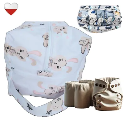 Produktbild von Wickeltasche für Babys und Eltern, aus 100 % Polyester, Maße 32 x 20 x 15 cm