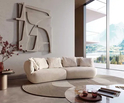 Produktbild von DELIFE Sofa Roya 320x140 cm Cord Beige