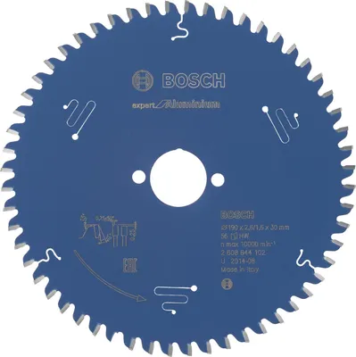 Image de Bosch 2608644102 Bosch Kreissägeblatt EX AL H 190x30-56