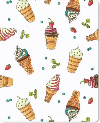 Produktbild von MuchoWow® Mauspad Mousepad Muster - Sommer - Eiscreme 19x23 cm - Mousepads - Maus Mat - Pad - Mausunterlage - Mauspads - Spielen