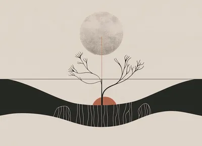 Produktbild von Poster 18x13cm Wintermond