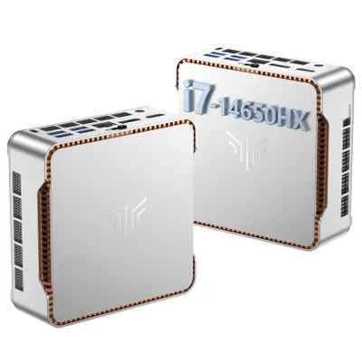 Produktbild von NiPoGi H2 Mini PC Ιntel Core i7-14650HX, 16C/ 24T, 32 GB DDR4 1 TB M.2 SSD Besser als i9-12900H,Mini Computer mit W-11 Pro WiFi 6E, HDMI, DP, Type-C