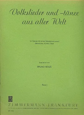Produktbild von Volkslieder und Tänze aus aller Welt Band 1 für Gitarre mit 1 Melodieinstrument,  Partitur