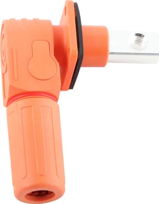 Imagen del producto de Conector para batería de almacenamiento de energía, 2 unidades, tipo M8, 200A, con un terminal, accesorio para vehículos, color naranja