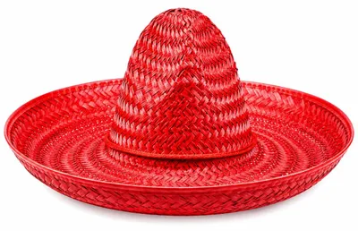 Produktbild von Sombrero "Santiago" Ø 50 cm | Strohhut zum Mexiko Kostüm Farbe: Rot