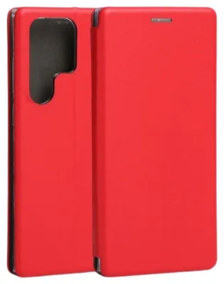 Productafbeelding van Magnetische Hoesje Beline Book Voor Samsung S23 Ultra S918, Rood/Rood