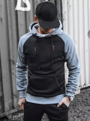 Produktbild von Dstreet Herren-Kapuzenpullover mit Kapuze Neika schwarz XXL
