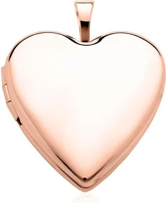 Produktbild von Anhänger Herzform aufklappbares Medaillon 585er Roségold