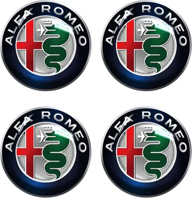 Produktbild von Alfa Romeo 3D Aufkleber Offizielle Logo, Durchmesser 9 mm, 4 Stücke
