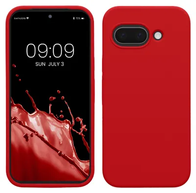 Produktbild von kwmobile Handyhülle für Google Pixel 9a Hülle, für Pixel 9a Case - Hülle Silikon - kabelloses Laden - Sweet Cherry