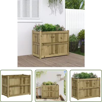 Produktbild von The Living Store Pflanzkübel 90x50x70 cm Kiefernholz Imprägniert
