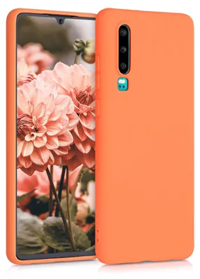 Produktbild von kwmobile Handyhülle für Huawei P30 Hülle - TPU Case - Kabelloses Laden - Schutzhülle Cover in Fruity Orange