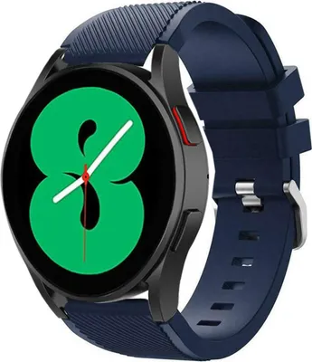 Produktbild von Strap-it Samsung Galaxy Watch 4 - 40mm Silikonarmband (dunkelblau)