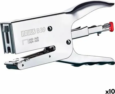 Produktbild von Hefter Novus B 39 Silberfarben (10 Stück)