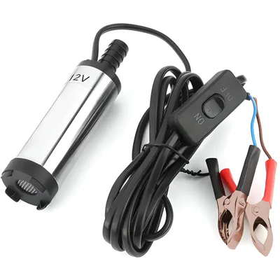 Produktbild von 12V Elektrische Pumpe Wasser Ölabsaugpumpe Kraftstoffpumpe 12L/min Mini Ölpumpe Absaugpumpe Filter Auto Tauchpumpe Treibstoff Dieselpumpe Flüssigkeit 1,5 m Edelstahl Retoo