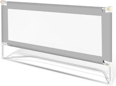 Produktbild von Gebrauchsfähige Kinderbettruhe mit Umschaltmechanismus - 66-78 cm Höhe - Grießfarbene Kinderbettruhe mit Aufsatzband