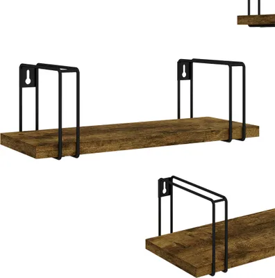 Produktbild von Wandregal Vicco Fyrk Antikholz 3 Teile, Model 49331