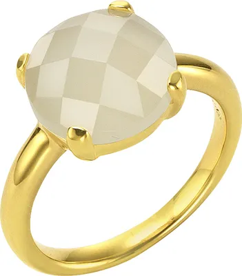 Produktbild von Jamelli Ring 925/- Sterling Silber gelb 054 (17,2) Mondstein weiß 273271069J